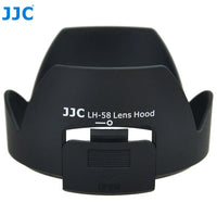 JJC LH-58 鏡頭遮光罩 替代原廠 Nikon 尼康 HB-58 花瓣型設計阻擋雜光避免耀光鬼影 啞光內壁設計與支援反扣收納 防撞保護前鏡頭 適用 AF-S DX NIKKOR 18-300mm f/3.5-5.6G ED VR 鏡頭 香港實體店
