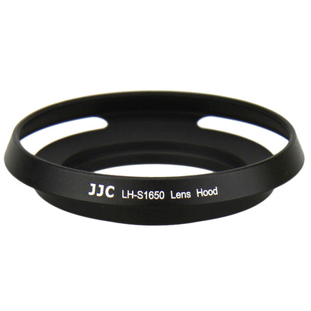 JJC LH-S1650 鋁合金金屬鏡頭遮光罩 啞光內壁有效阻擋雜光與抑制耀光鬼影 附專用鏡頭蓋與保護前鏡片 適用 Sony E 16-50mm Nikon 1 Nikkor 10-30mm 鏡頭 香港實體店