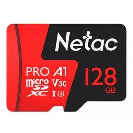 Netac P500 Extreme Pro 128GB MicroSD 記憶卡（含 SD 轉接卡），大容量高相容性儲存解決方案