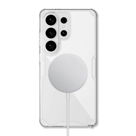Nillkin Nature TPU Pro 磁吸保護殼 兼容 MagSafe 適用 Samsung Galaxy S26 Ultra / S26+ / S26 高透明軟硬結合背板 內置強力磁吸圈 防黃變耐磨材質 四角隱形防摔氣囊 輕薄裸機手感手機套 香港實體店