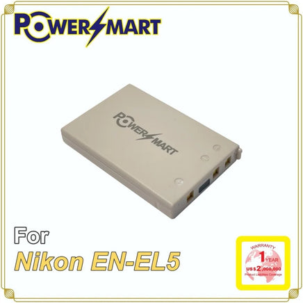 Powersmart Nikon EN-EL5 代用鋰電池 3.7V 1100mAh 適用尼康數位相機