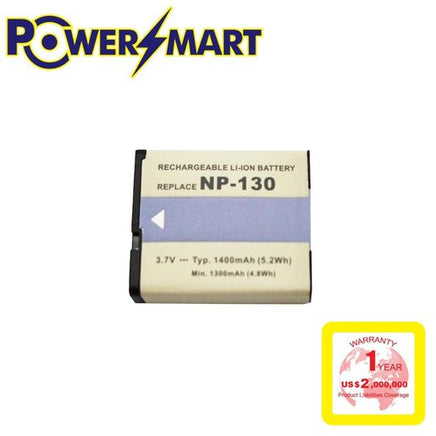 Powersmart Casio NP-130 代用鋰電池 3.7V 1400mAh 相機電池 香港實體店
