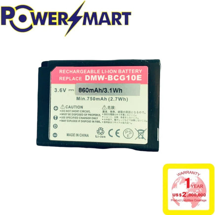 Powersmart Panasonic DMW-BCG10E 代用鋰電池 3.6V 860mAh 適用國際牌數位相機