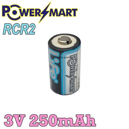 Powersmart RCR2 3V 250mAh 充電鋰電池 適用 CR2 規格相機 測距儀 膠片相機 閃光燈 可循環充電電池 香港實體店