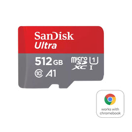 SanDisk Ultra 512GB MicroSD (TF) 記憶卡，高速傳輸效能，完美適配智慧手機、平板電腦、任天堂 Switch 與運動攝影機，香港行貨
