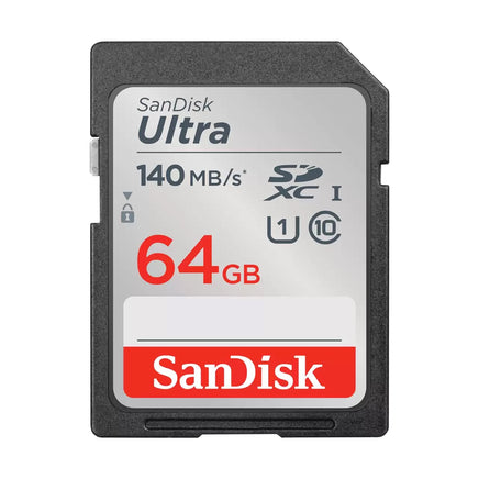 SanDisk Ultra 64GB SDXC UHS-I 記憶卡，高速傳輸效能，適合一般數位相機與日常拍攝記錄，香港行貨