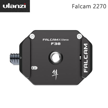 Ulanzi Falcam F38 快拆底座 2270 高規格 CNC 鋁合金金屬材質 一鍵滑動解鎖與防誤觸安全鎖扣設計 標準 1/4 螺絲與阿卡 Arca-Swiss 規格相容 適用單反相機 雲台 三腳架與肩帶快拆板系統 香港實體店