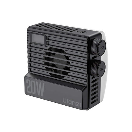 Ulanzi LE20 20W RGB 攝影補光燈黑色款，支援全彩 RGB 色彩調節、智慧控溫技術與高效 PD 快充，提供強大且均勻的光影效果，適用於直播、Vlog 拍攝及專業創意錄影佈光需求 - 香港實體店