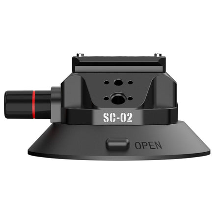 Ulanzi SC-02 4.5寸多擴展大吸力車載真空吸盤 3090 按壓式真空泵氣指示設計 3kg 垂直超強承重 鋁合金魔術臂與雙球頭 360 度任意調節 附帶 1/4 螺絲與定位孔 適用運動相機 全景相機 單反與手機車拍配件 香港實體店